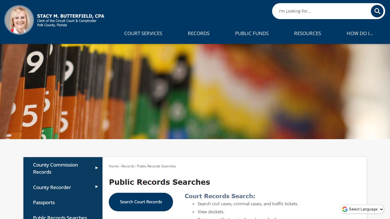 Public Records Searches | Polk County Clerk, FL